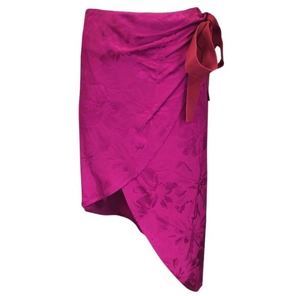 Silvia Tcherassi NWT Sermoneta Skirt in Mulberry Floral Size XS
